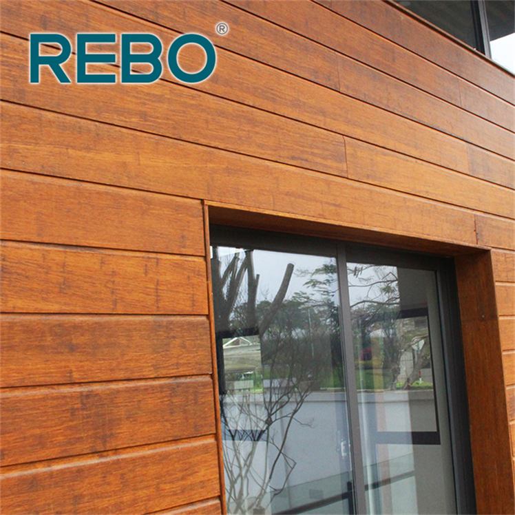 Exterior Bamboo Wood Siding Panel Bamboo Wall Cladding Panel