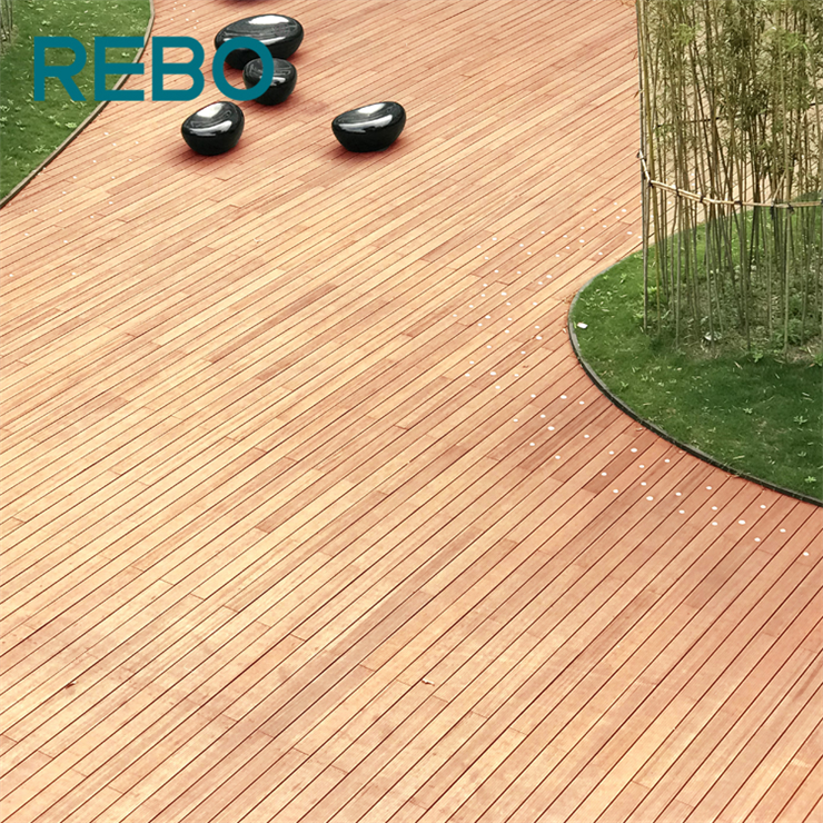 Outdoor bamboo garden decking bamboo composite decking