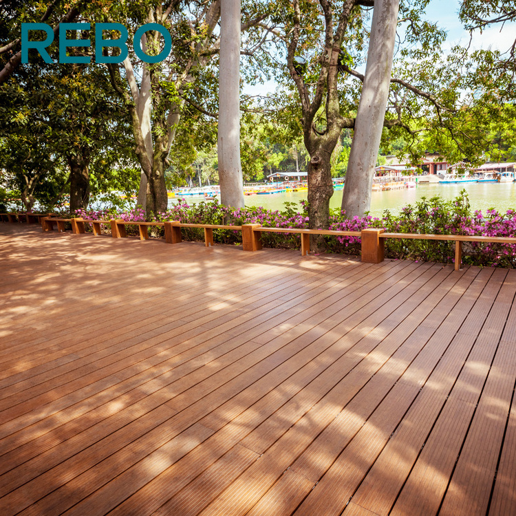 Outdoor bamboo wooden decking floor tiles