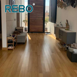 Engineered vertical solid bamboo wood indoor flooring 15mm thickness