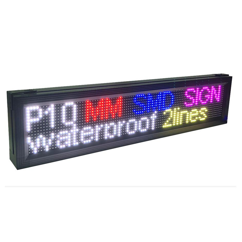 P10 RGB outdoor Text Board for advertising Electronic Moving Message LED scrolling display