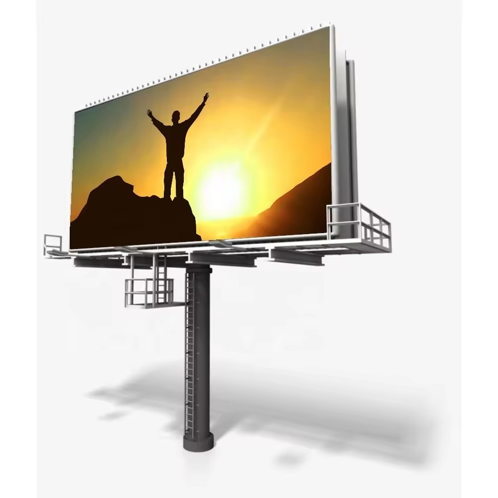 P6 full color matrix Displays Highway advertising pole standing led billboard cheap price outdoor P4 P5 P8 P10 led display