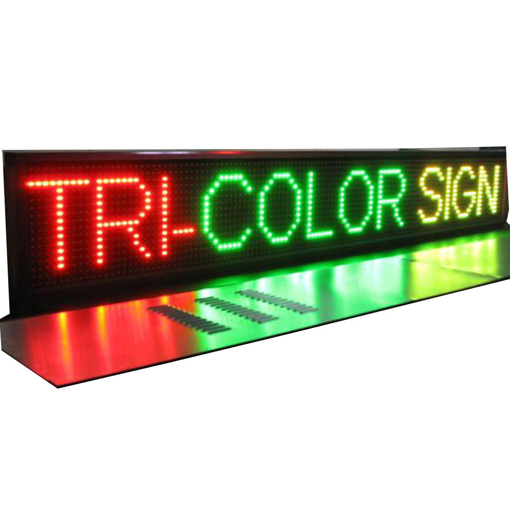 indoor full color running message text led display led billboard with suckers