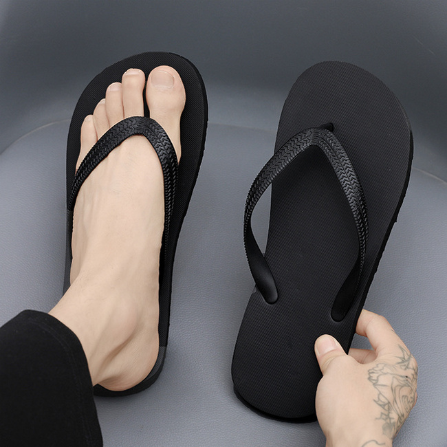 2024 Hedian Wholesale  Cheap Flipflops for men indoor slippers EVA Beach  Fashion bath slippers Factory Flip-flops Slippers