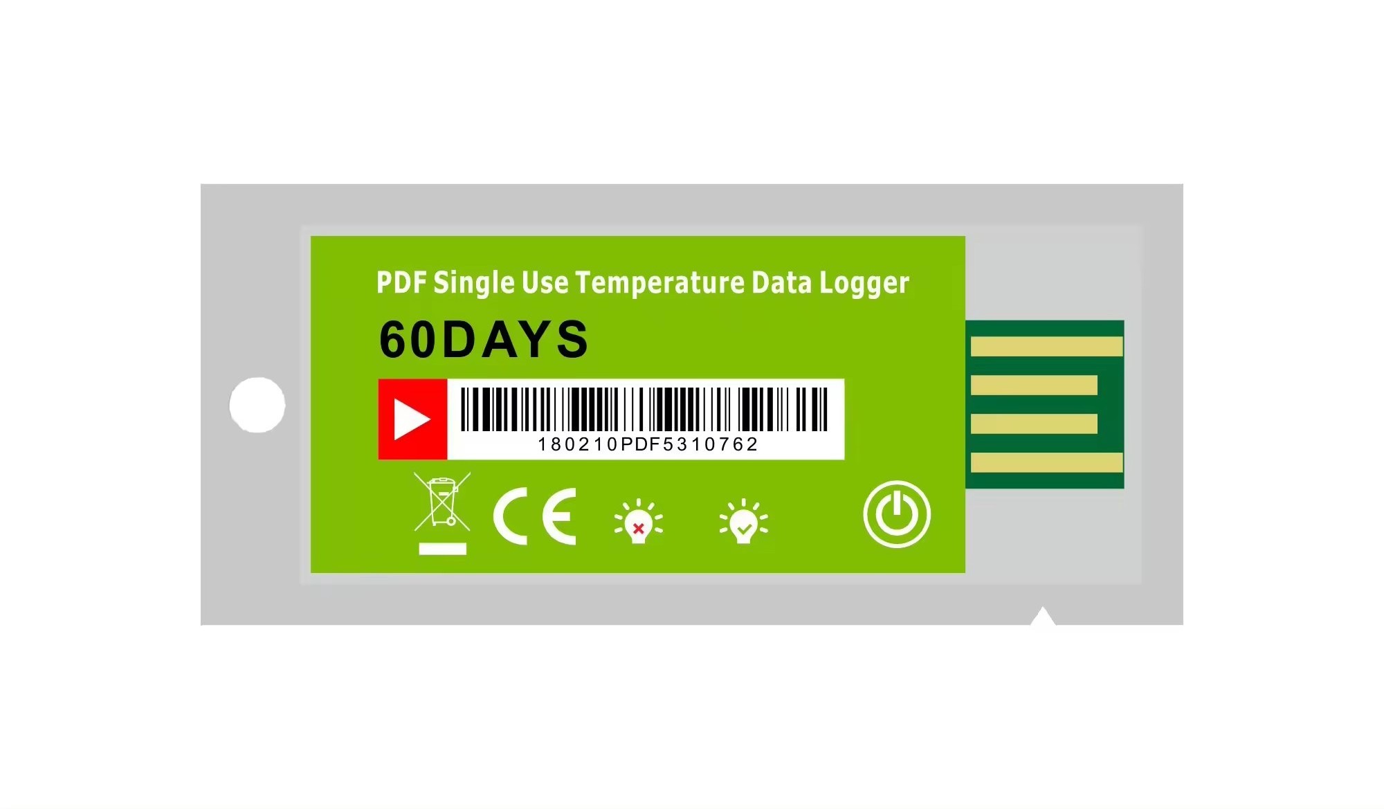 HEDAO Disposable Data Logger Temperature Measuring Instrument  For  fruits, fresh, vegetables, drugs