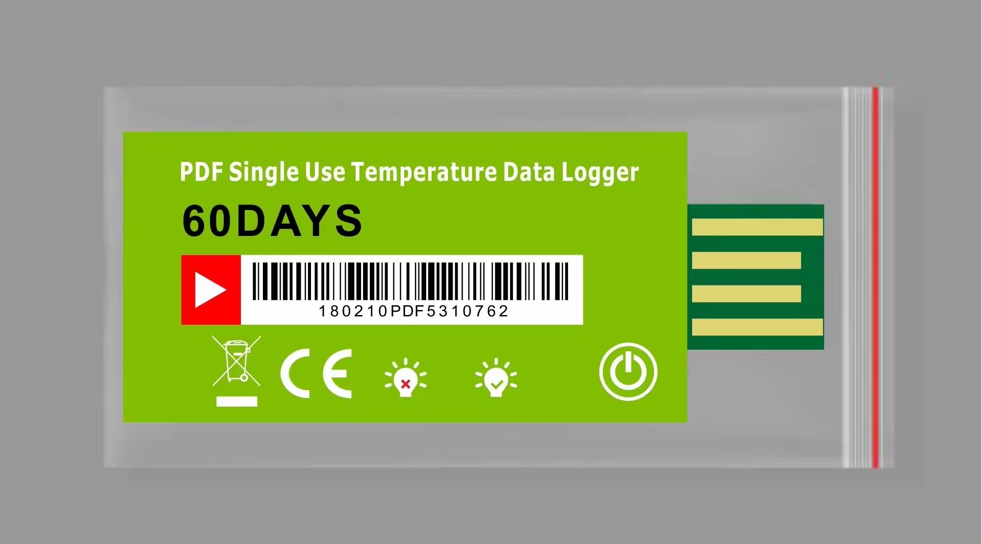 HEDAO Disposable Data Logger Temperature Measuring Instrument  For  fruits, fresh, vegetables, drugs