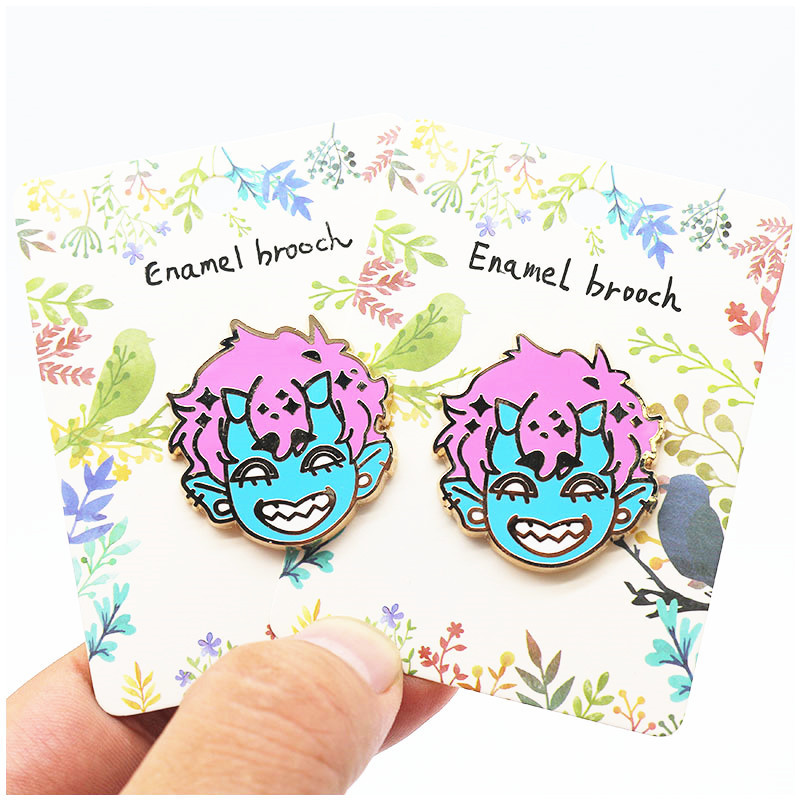 Wsnbwye metal brooch Hard Soft Enamel hair pins for women Logo Badges Brooch  metal badge button pin maker making machine