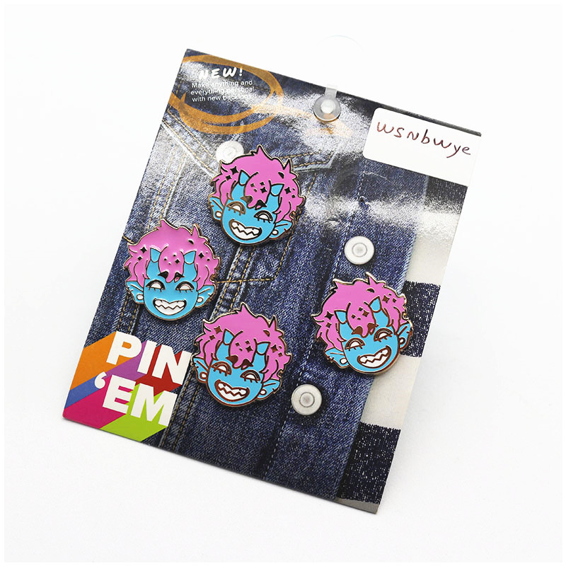 Wsnbwye metal brooch Hard Soft Enamel hair pins for women Logo Badges Brooch  metal badge button pin maker making machine