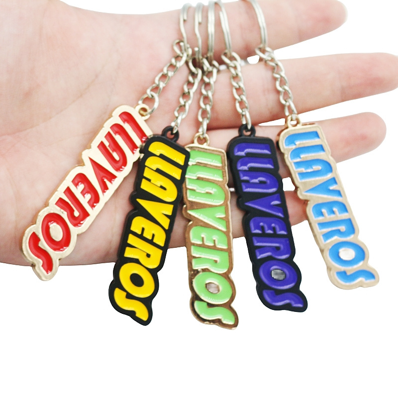 Wsnbwye stanley llavero maiz sublimation fan DIY messi llaveros antiviolacion word Metal Keychain