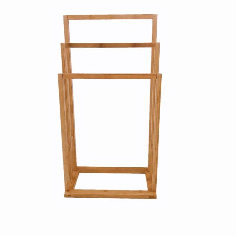 Bamboo Corner Towel Stand Bathroom Wooden Bamboo Ladder Free Standing Towel Rack