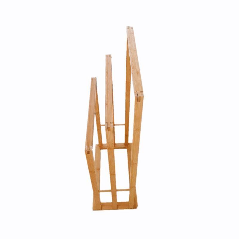 Bamboo Corner Towel Stand Bathroom Wooden Bamboo Ladder Free Standing Towel Rack