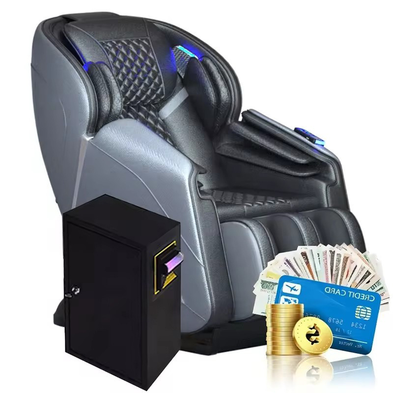 Credit Card Machinemanufactories coin and bill zero gravity massage chair 4d body massager operated vending massage chair