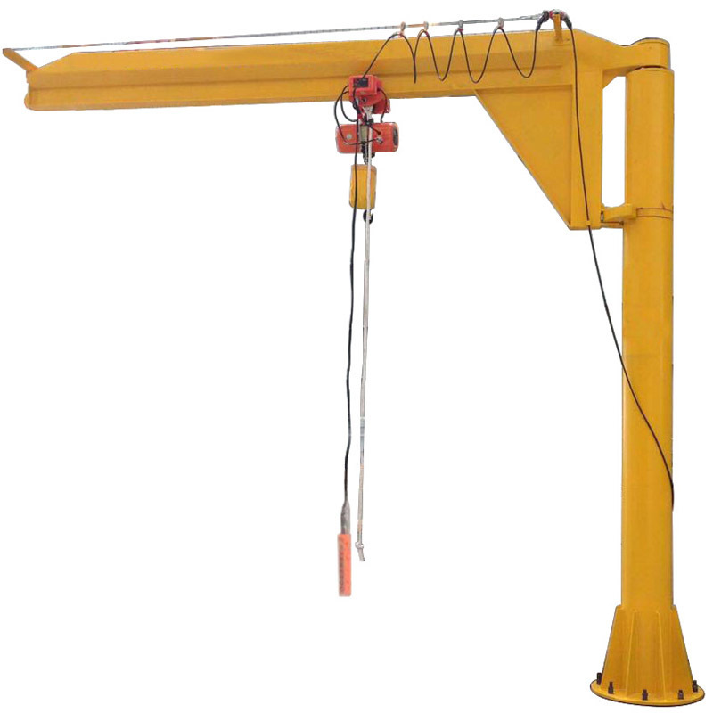 HUALONG machinery HSC-1000 1 Ton 2 ton freestanding rotating pillar column post mounted Swing Arm Jib Crane for sale