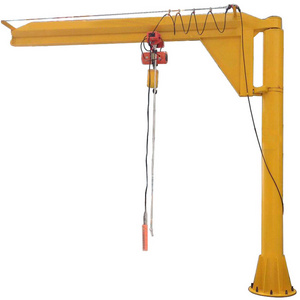 HUALONG machinery HSC-1000 1 Ton 2 ton freestanding rotating pillar column post mounted Swing Arm Jib Crane for sale