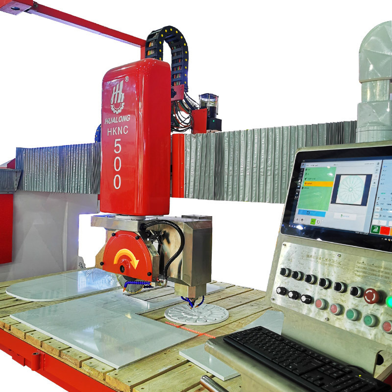 HUALONG machinery HKNC-500+ Cnc Automatic Glass Cutting Drilling Milling And Grinding Polishing Glass Processing Center