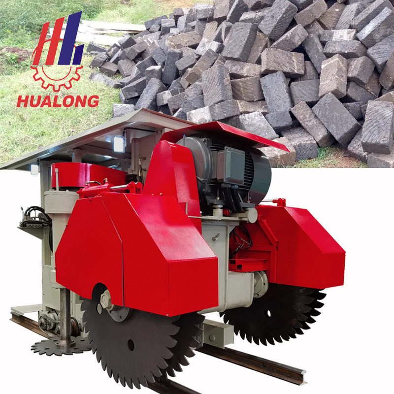 Hualong stonemachinery HKSS-1400 high efficiency diesel vertical horizontal Quarry Stone Cutting Machine for houses brick Kenya