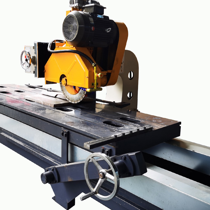 HUALONG machinery  45 Degree Chamfer Manual Stone Edge Cutting Granite Bridge Saw Machine For Cutting Slabs