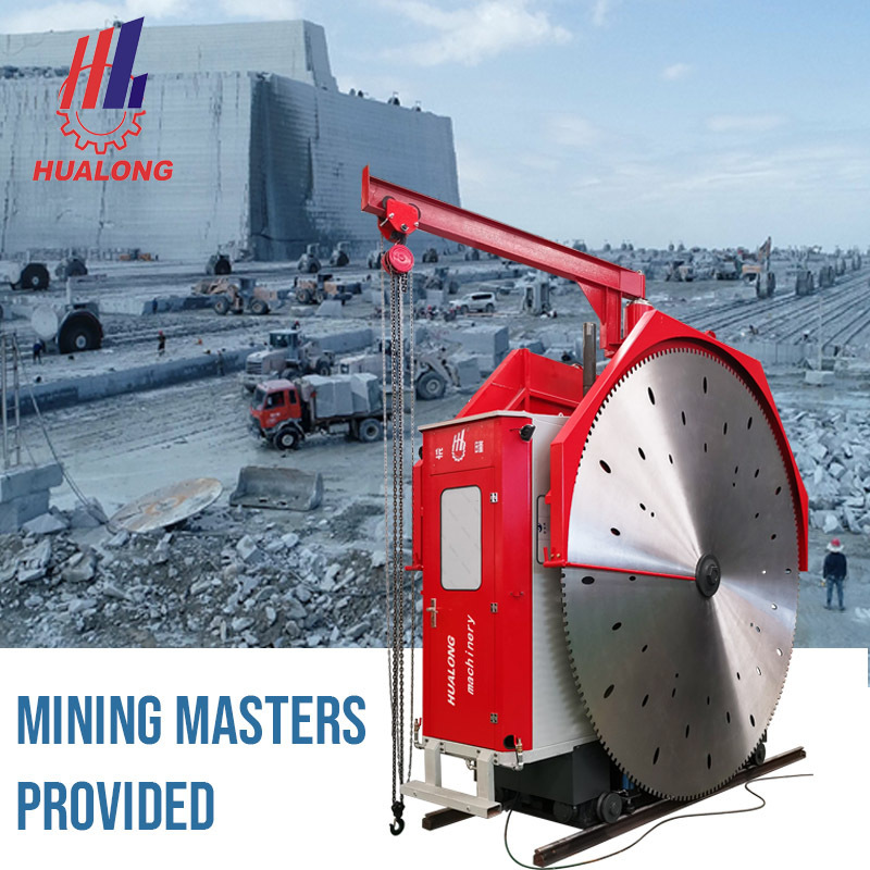 HUALONG machinery 2QYKZ Amazing efficient quarrying rock mining dimension granite block Quarry nautral Stone Cutting Machine