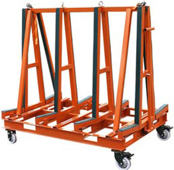 Hualong Machinery HSE-23A sturdy One Stop Transport A-frame cart stone tile rack granite slab racks for storage in warehouse