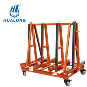 Hualong Machinery HSE-23A sturdy One Stop Transport A-frame cart stone tile rack granite slab racks for storage in warehouse