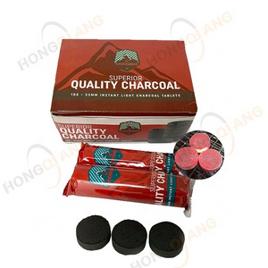 HQRM3301 HongQiang High Value Quick Lite Nature Fruit Apple Wood Smokeless Shisha Incense Round Charcoal