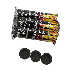 HQRH3380 HongQiang natural bamboo fruit wood shisha incense charcoal smokeless high heating hookah round charcoal