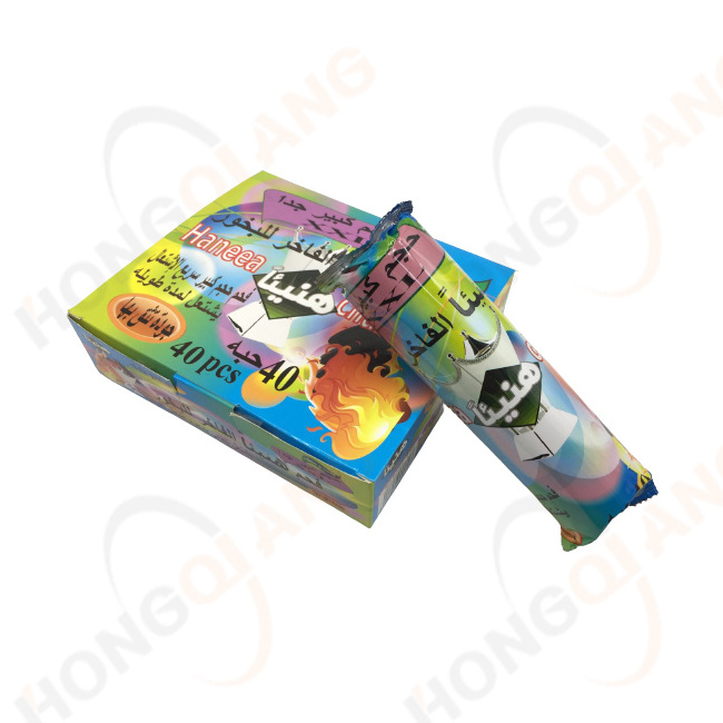 HongQiang High Quality Fruit Wood Raw Material Round Charcoal Shisha Hookah Incense Coal Instant Burning