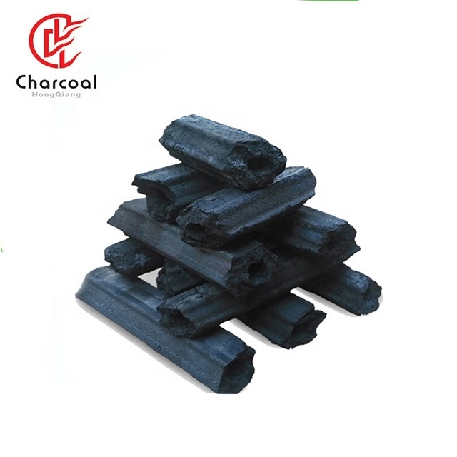 HongQiang 100% Hardwood Sawdust Hexagonal BBQ Grill Charcoal Black Coking Lump Coal