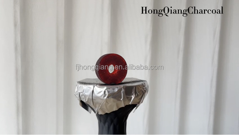 HongQiang 35mm Quick Lighting  Fast Burning Magic coal White Ash For Aisa Coal Hookah Shisha Nara Charcoal