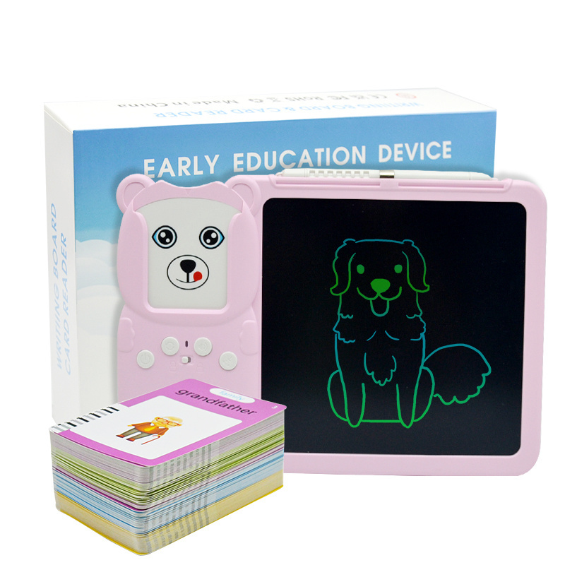 Early Educational English Arabic Bilingual Language Talking Flash Cards Writing Toys Writing Board Lcd Writing Function Tablet