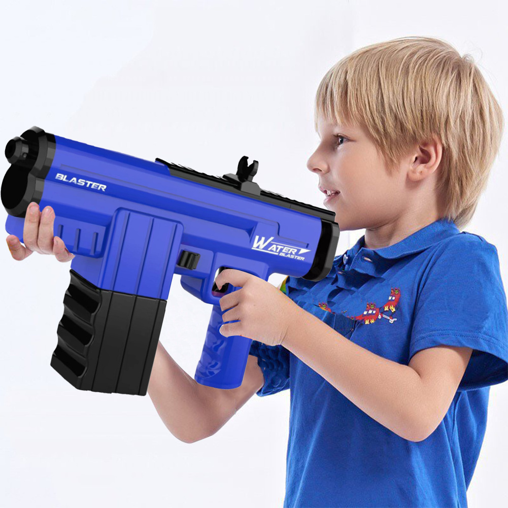 Wholesale Prices Electric Water Squirt Gun Toys Custom Black White Blue Shooting Water Gun For Kids Battery Operate