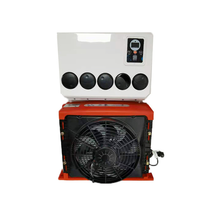 12v 24v car ac split air condition split parking cooler with electric compressor  for truck