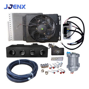 Electric air conditioner compressor under dash ac evaporator car 12v air conditioning kit for beetle classic car Universal Truck