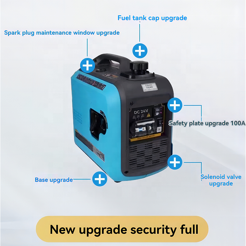 24V Silent DC Generator Power Gasoline Generator Bluetooth version Automotive Air Conditioning Power Generation for Camping