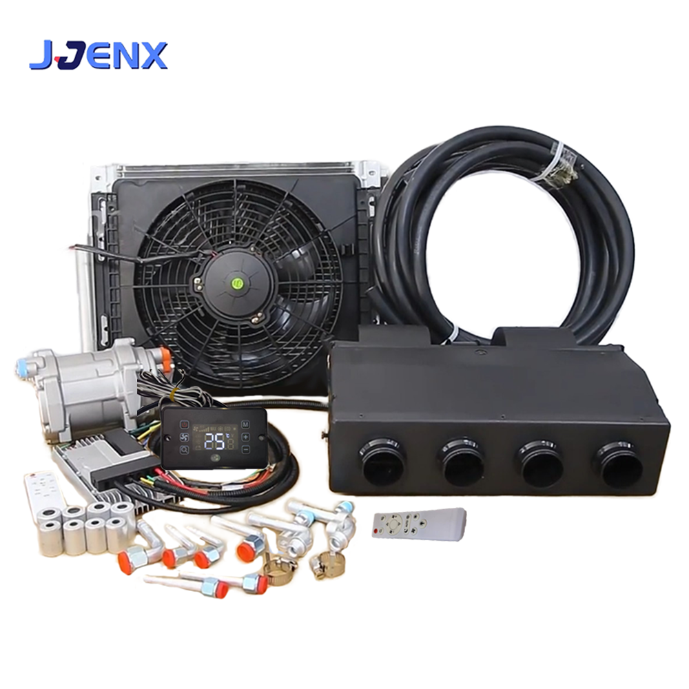 Electric air conditioner compressor under dash ac evaporator car 12v air conditioning kit for beetle classic car Universal Truck