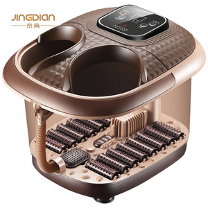 New Style Foot SPA Pedicure Foldable and Heated Electric Bubble Foot Bath Massager 3D Massage 3D Rollers 3D Movement Multi Modes