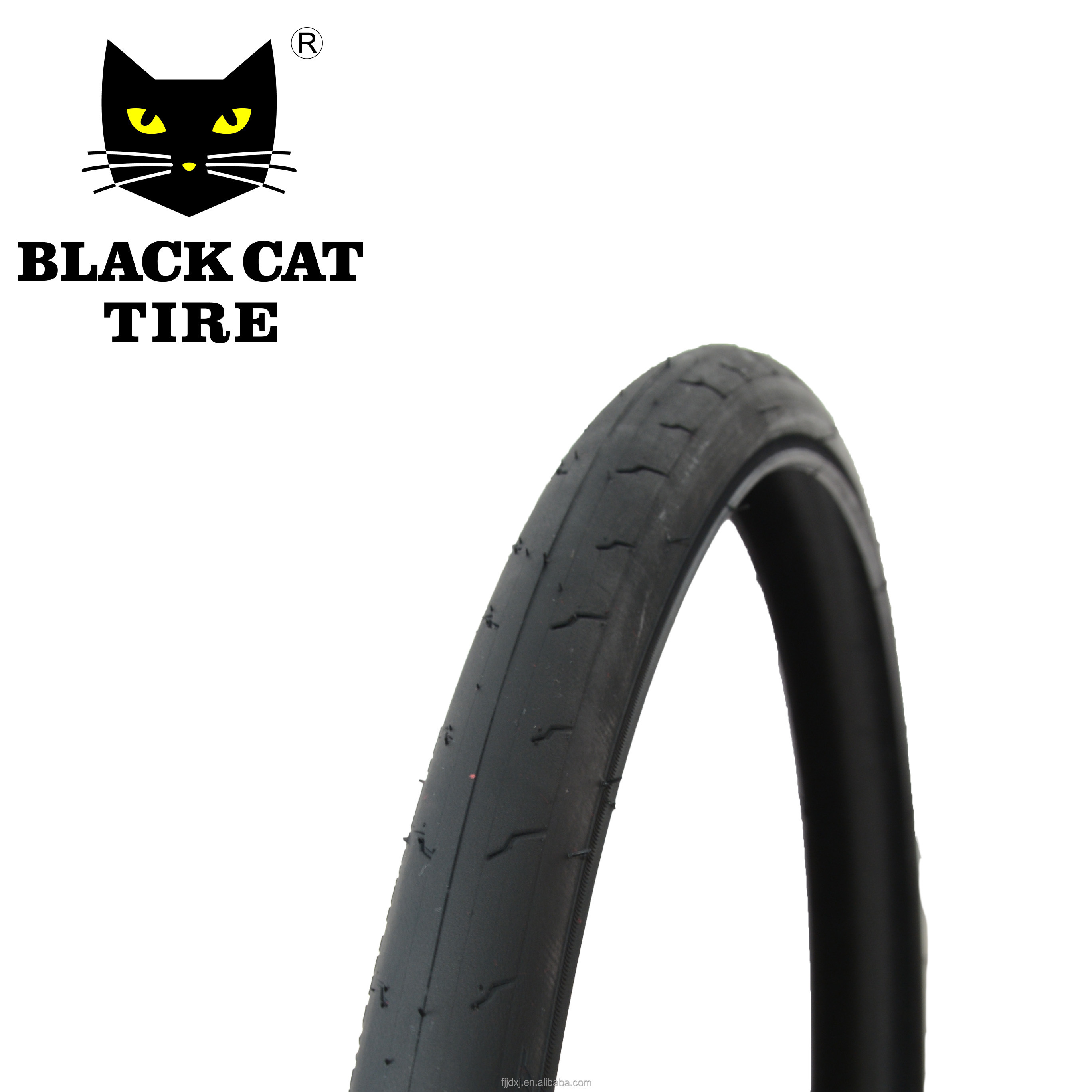 Wholesale 700x25C A205 Black Cat Tire Natural Origin Type Black Outer Rubber Tire Repair Assembly Parts for Road Bicycles