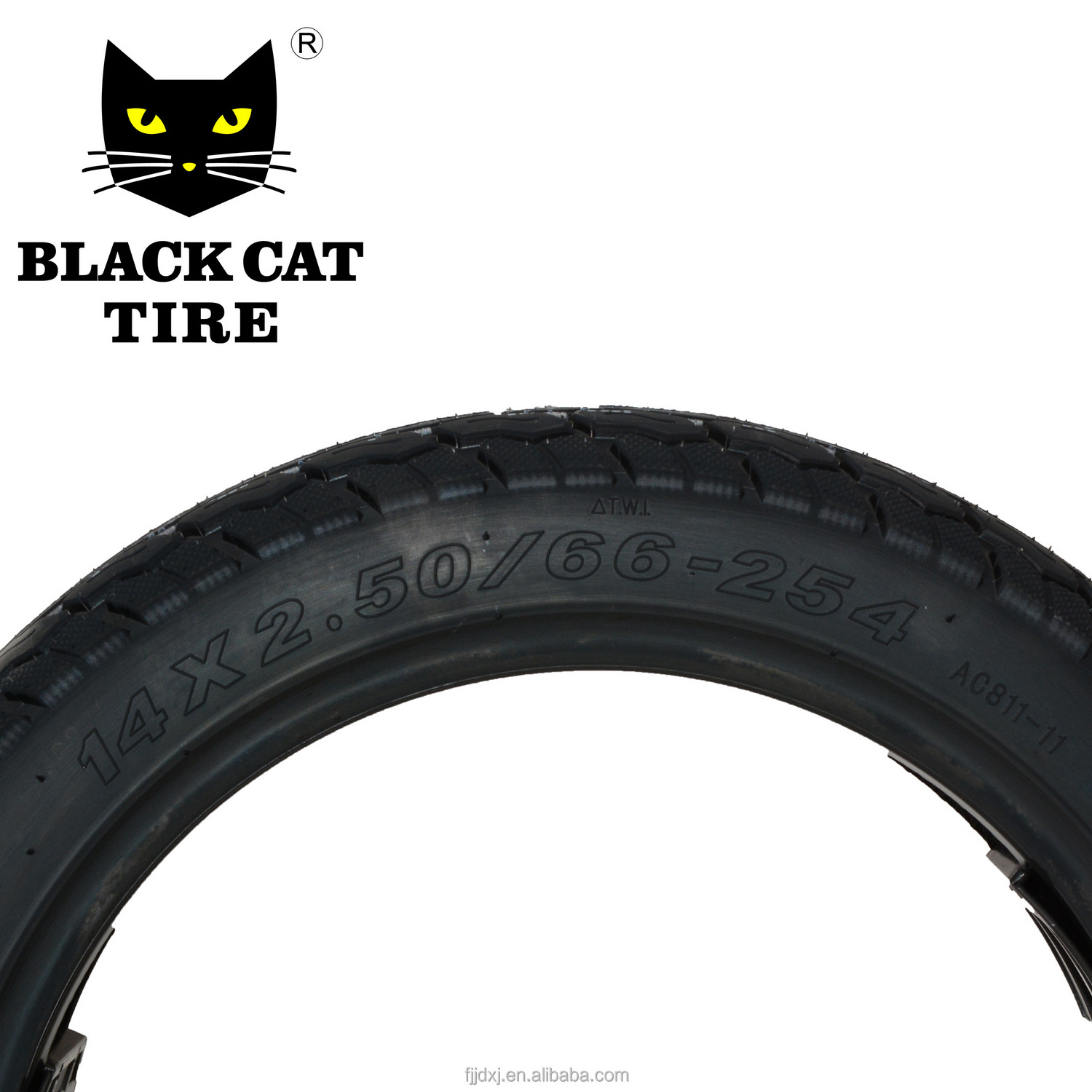 Wholesale Tyre Repair Assembly Parts Rubber Tire 14x2.50 AC811 TL Black Cat tire Black Outer Natural Origin Type Size