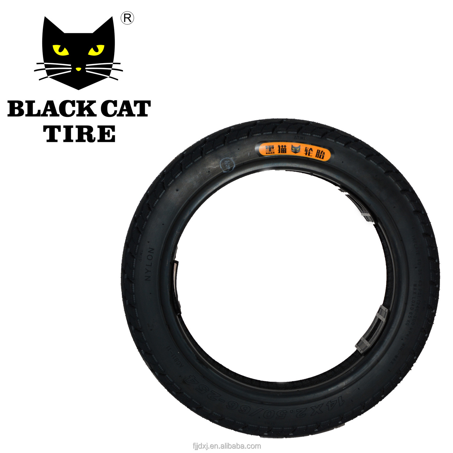 Wholesale Tyre Repair Assembly Parts Rubber Tire 14x2.50 AC811 TL Black Cat tire Black Outer Natural Origin Type Size