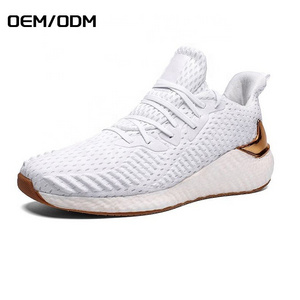 Custom Logo Designer OEM Rubber Outsole Mesh Upper Cheap Wholesale Casual Running Shoes White