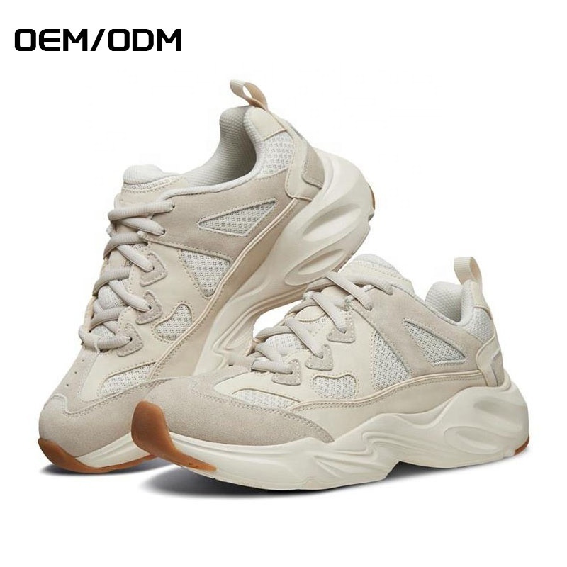 China Customized Brand Lace-Up Sneakers Women Fashion Casual Comfortable Running Men Sport Shoes