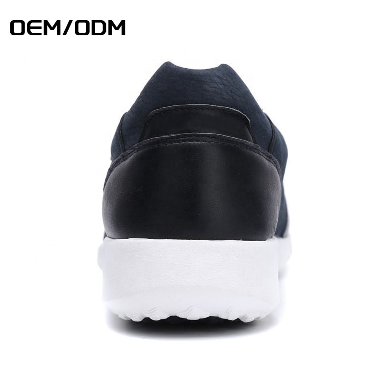 JIANER China Fashion Style Retro Leather Zapatos Flat Slip On Casual Walking Shoes Men