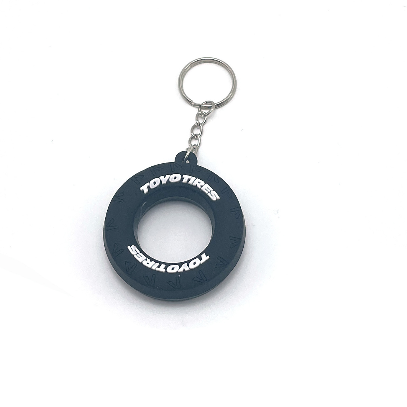 Promotional Gift Car Pendant Innovative Custom Logo 3D PVC Tire Keyring Rubber Tyre Chape Key Chain Car Wheel Tire Keychain