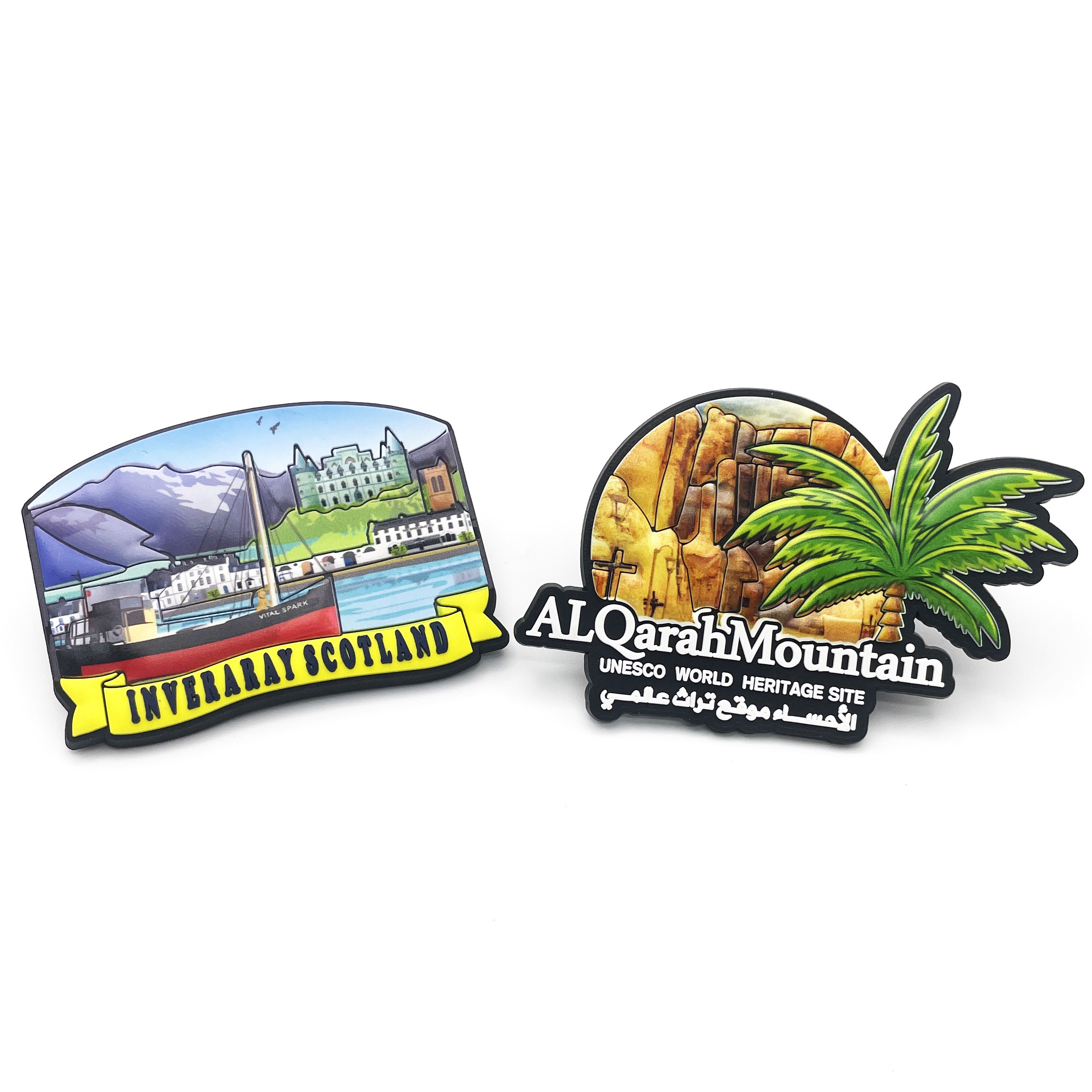 Promotional Gifts City Tourist Souvenir 3D Fridge Magnet Custom Personalised Sublimation Logo PVC Rubber Souvenir Fridge Magnet