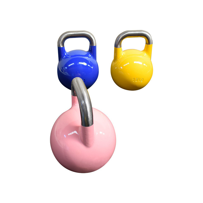 2024 Fitness Weight Lifting adjustable competition kettlebell 32kg with grip