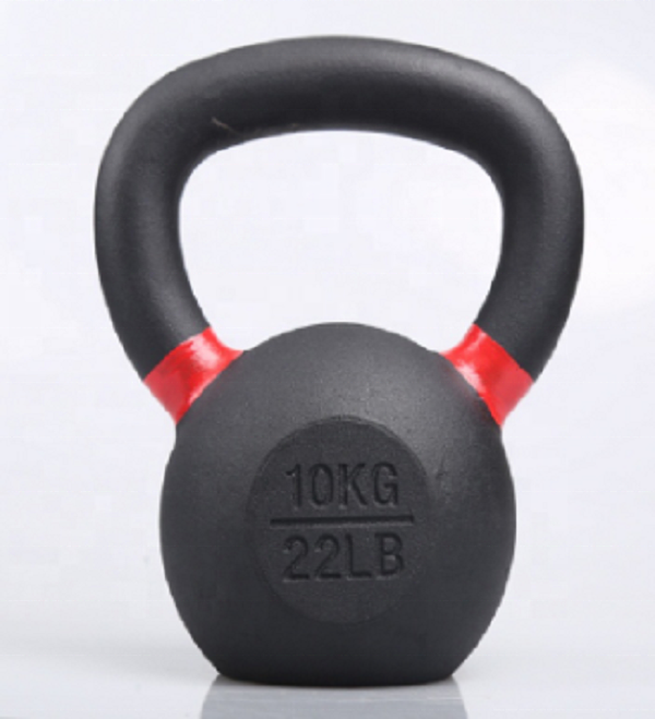 High-end fitness durable cast iron black kettle bell set