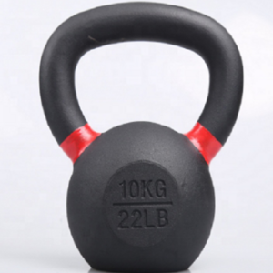 High-end fitness durable cast iron black kettle bell set