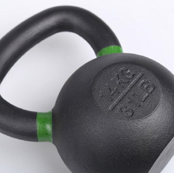 High-end fitness durable cast iron black kettle bell set