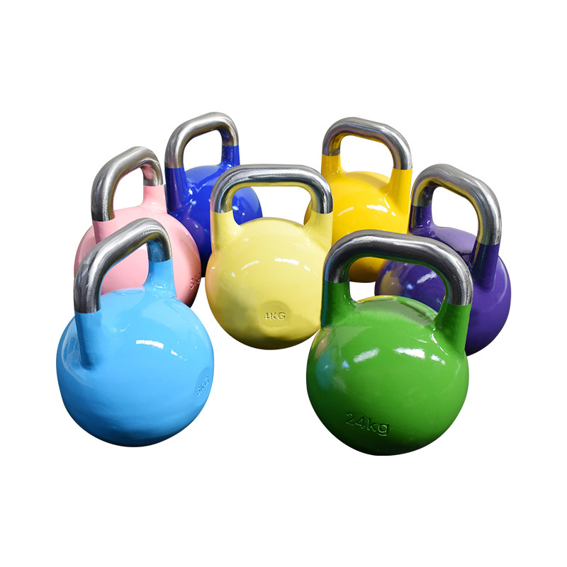 2024 Fitness Weight Lifting adjustable competition kettlebell 32kg with grip