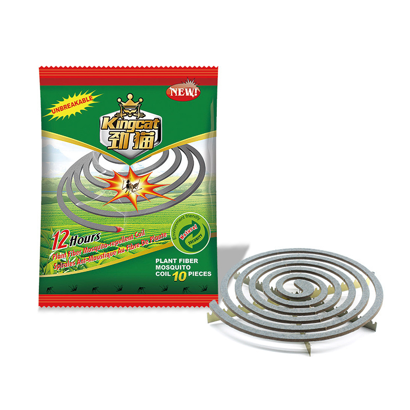 China Mosquito Killer Coils Plant Fibre Mosquito Repellent Coils Fresh Scent Brace 10 Coils Plastic Pack For Camping Picnics